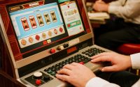 Illustration of casino chips, cards, and bonus icons representing online casino promotions.